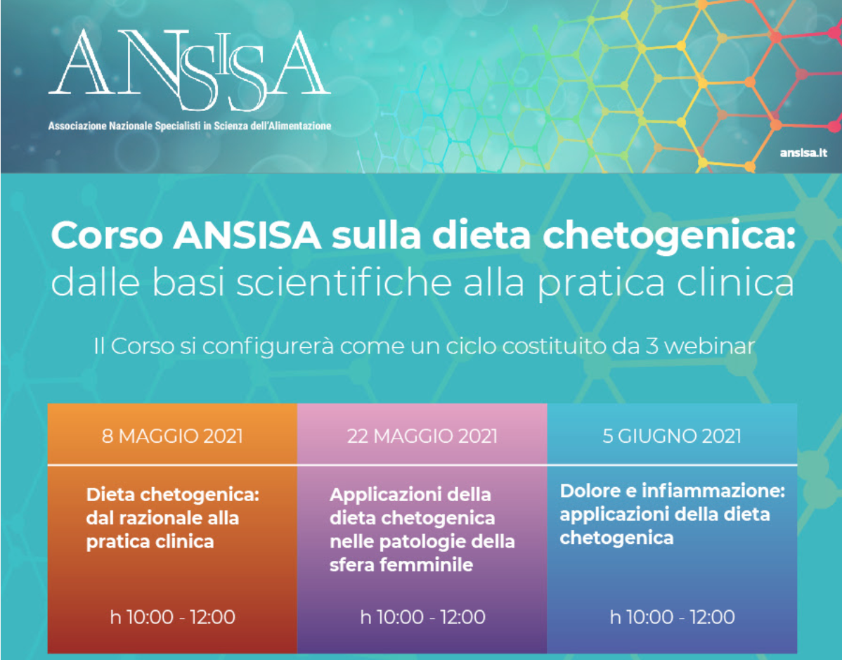 Corso ANSISA sulla dieta chetogenica: dalle basi scientifiche alla pratica clinica